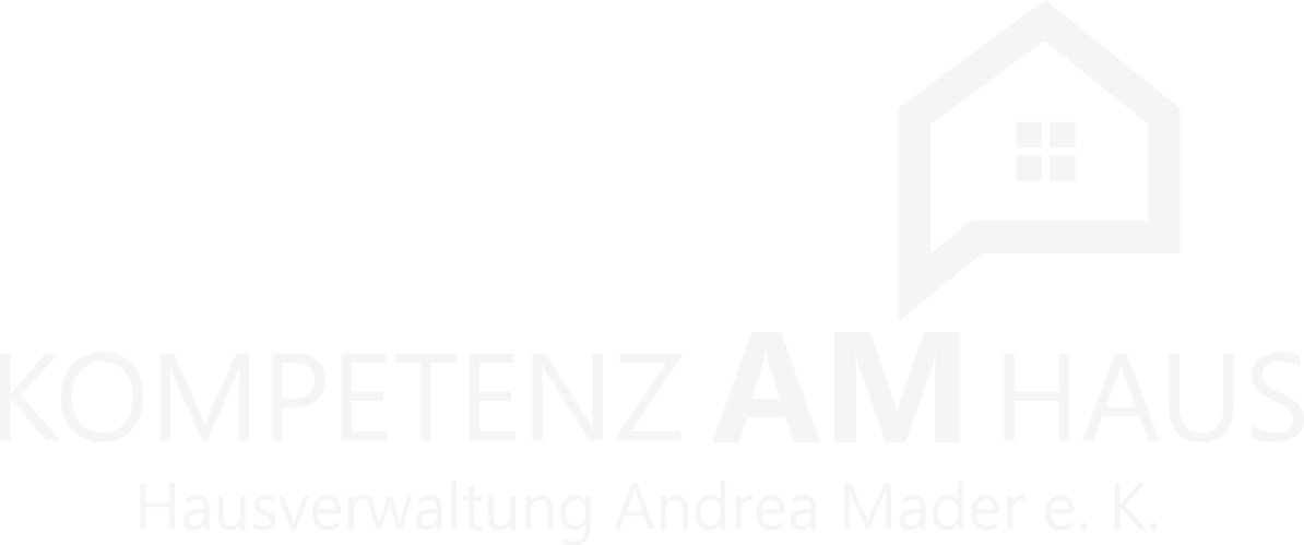 Logo von Kompetenz am Haus in grauer Farbe
